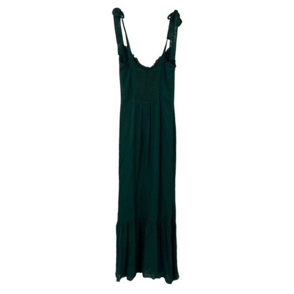 NEW Reformation Nikita Green Midi Dress Size 12 - Picture 3 of 7